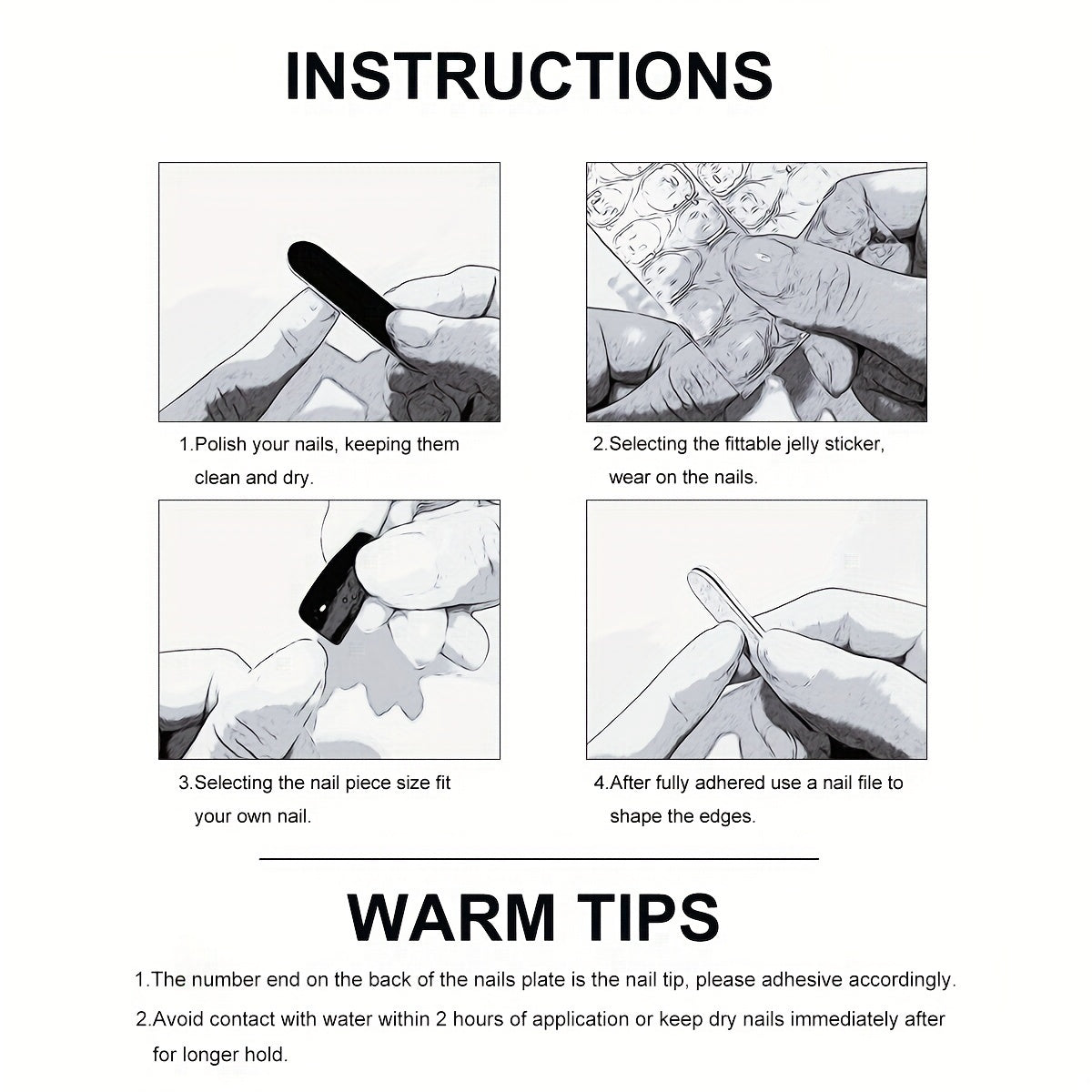 24pcs Luxurious Black French Tip - Full Cover Medium Coffin - Glossy Nude Pinkish - Rhinestone Chain Design - 3D Bow Accents.