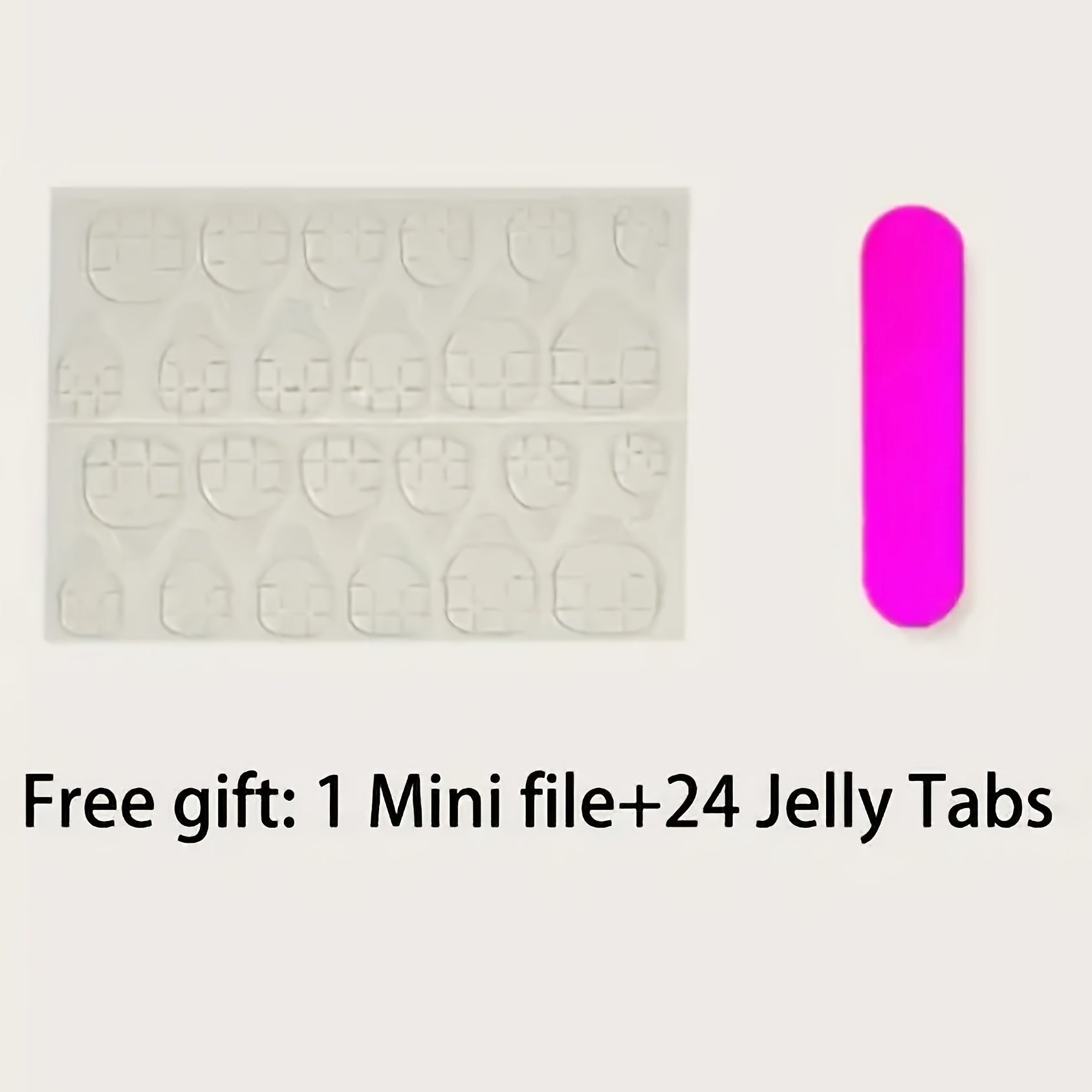 24pcs Red White, Floral, Glitter Press On Nails