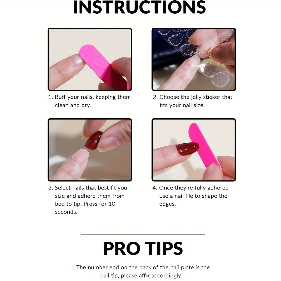 24 Cute Flower Almond-Shaped Press-On Nails with a Pink Gradient And Floral Design.