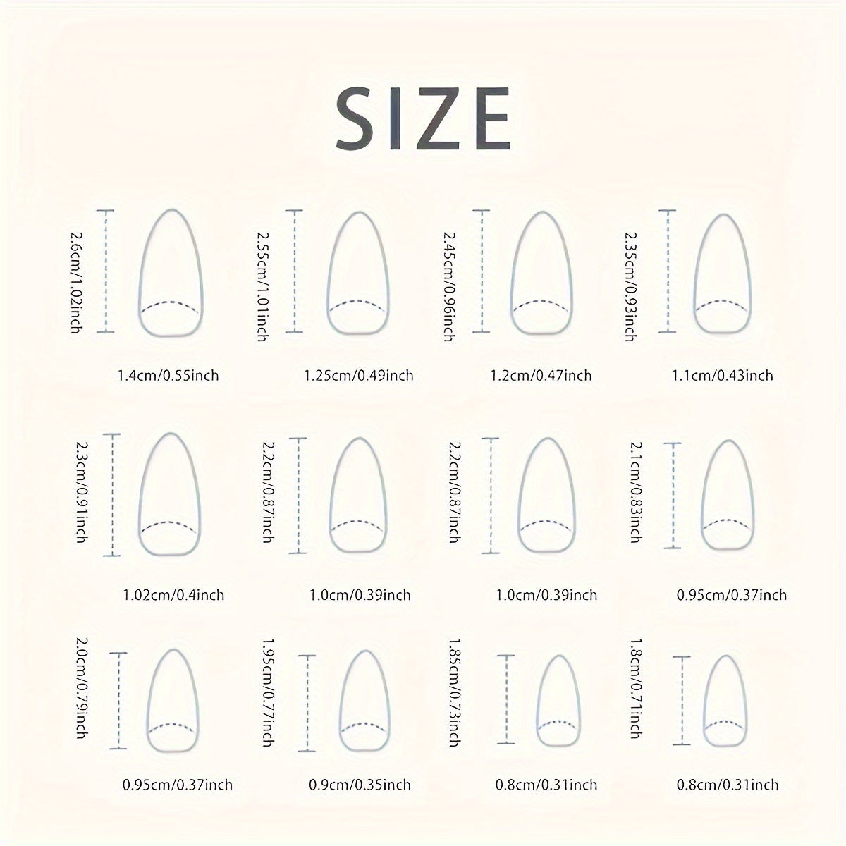 24 Cute Flower Almond-Shaped Press-On Nails with a Pink Gradient And Floral Design.